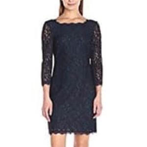 Adrianna Papell Lace Overlay Sheath Dress